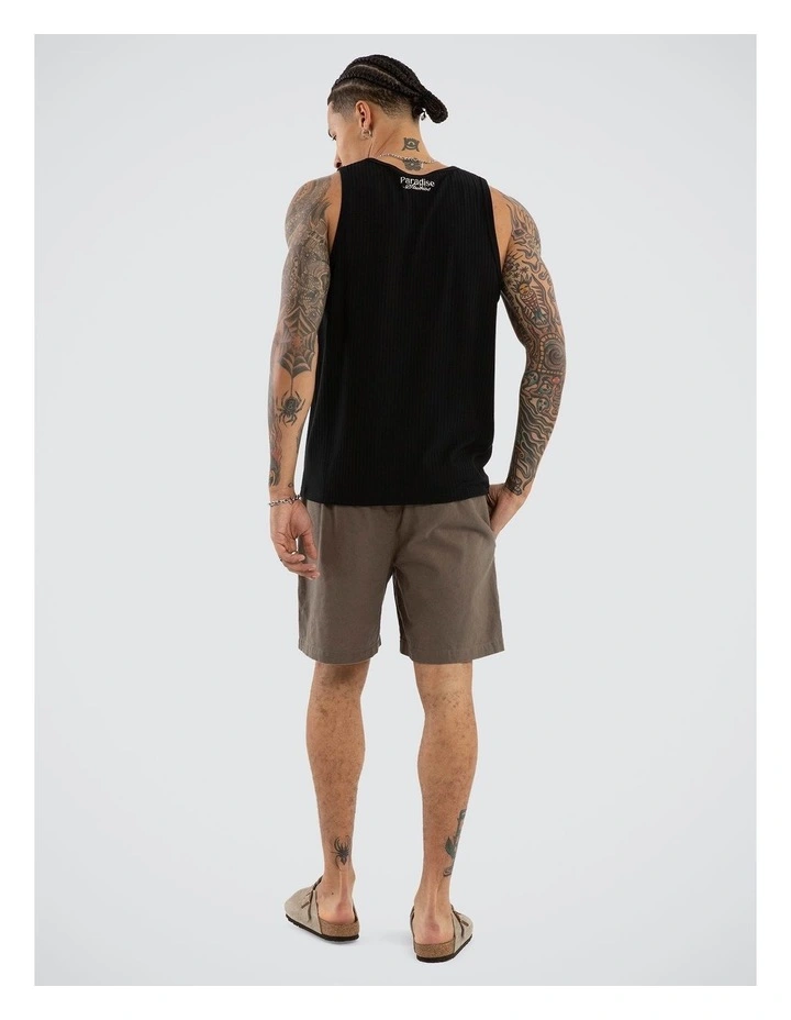 Belongil Singlet in Black image 5