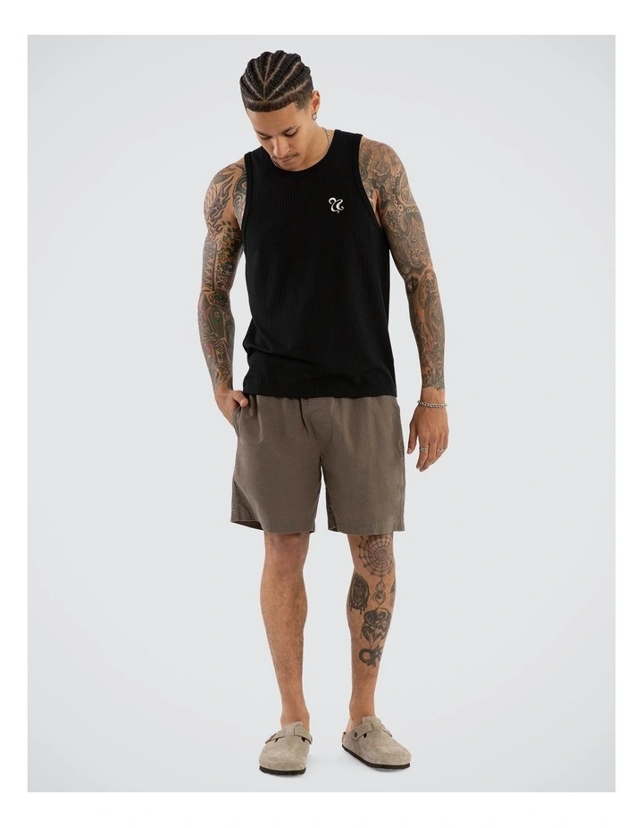 Belongil Singlet in Black image 6