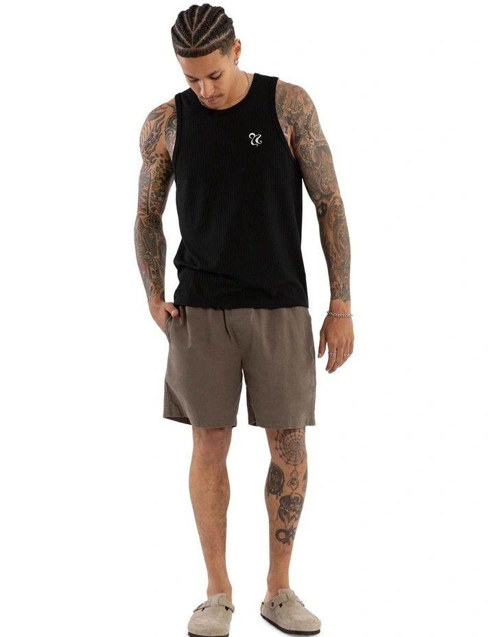 Belongil Singlet in Black image 6