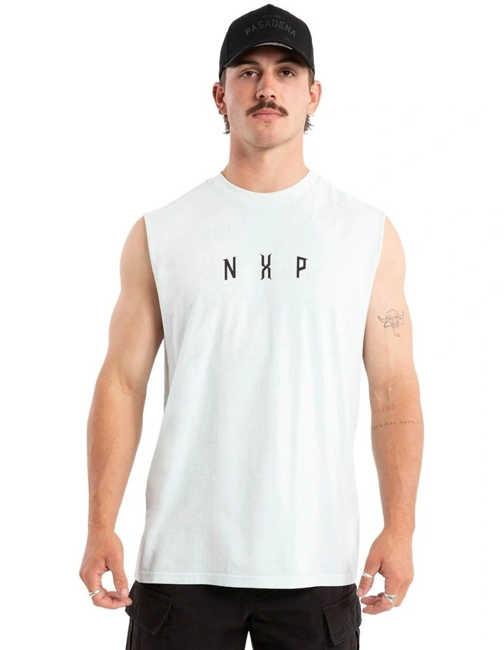 Original Relaxed Muscle Tank in White image 2