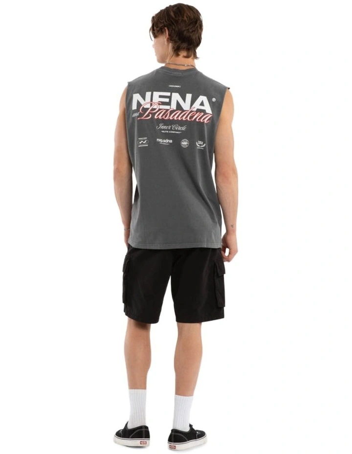 Demand Relaxed Muscle Tank in Grey image 4