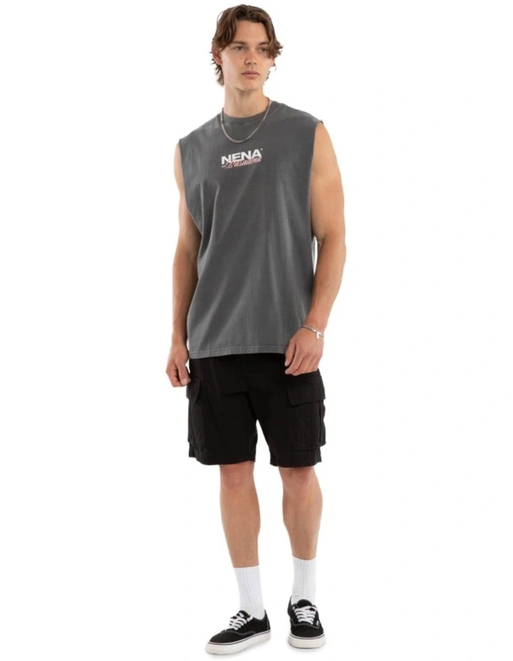 Demand Relaxed Muscle Tank in Grey image 5