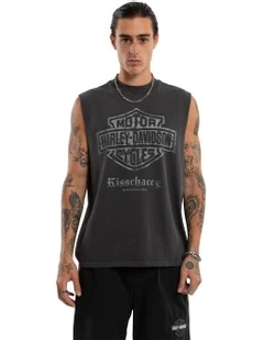 Iron Path Singlet in Black