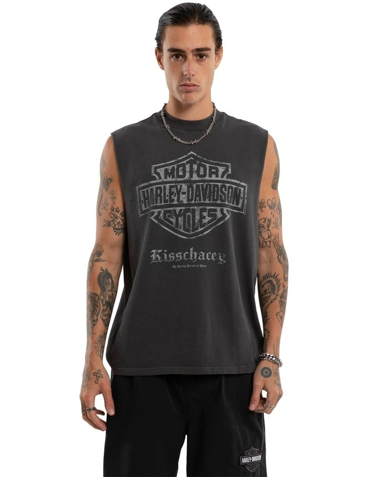 Iron Path Singlet in Black image 1