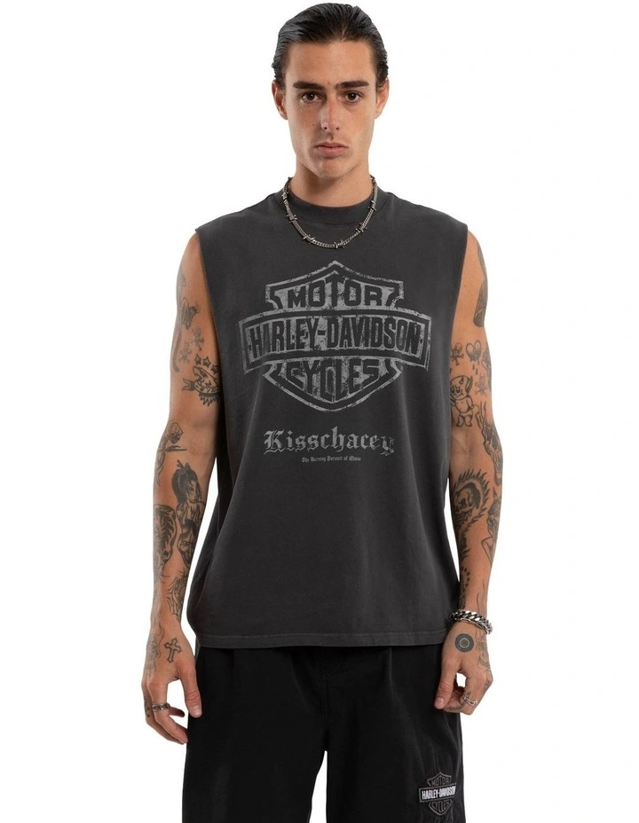 Iron Path Singlet in Black image 1