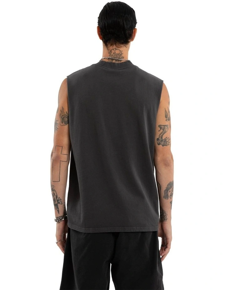 Iron Path Singlet in Black image 2