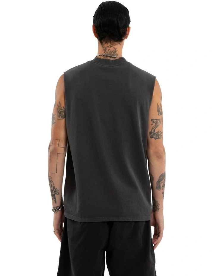 Iron Path Singlet in Black image 2