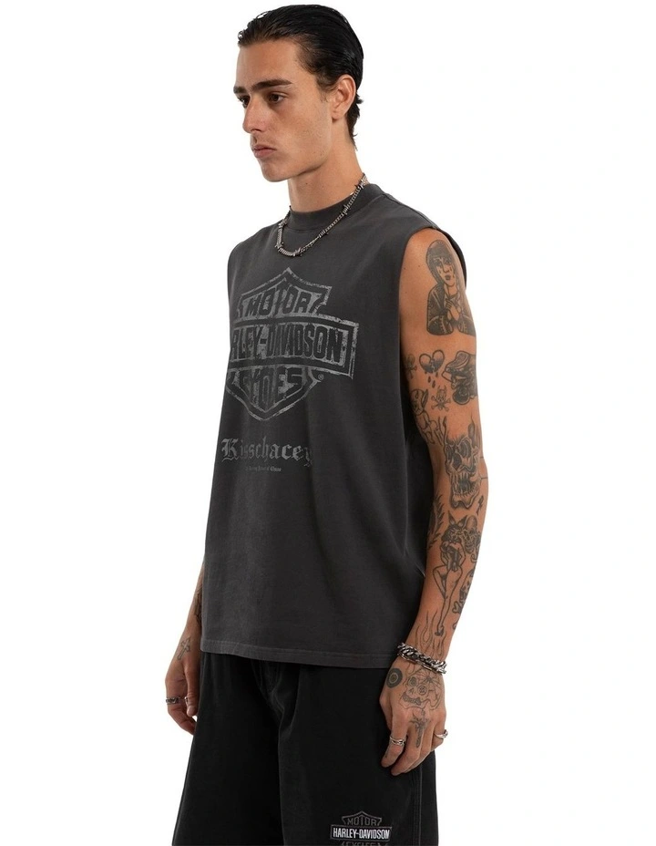 Iron Path Singlet in Black image 3