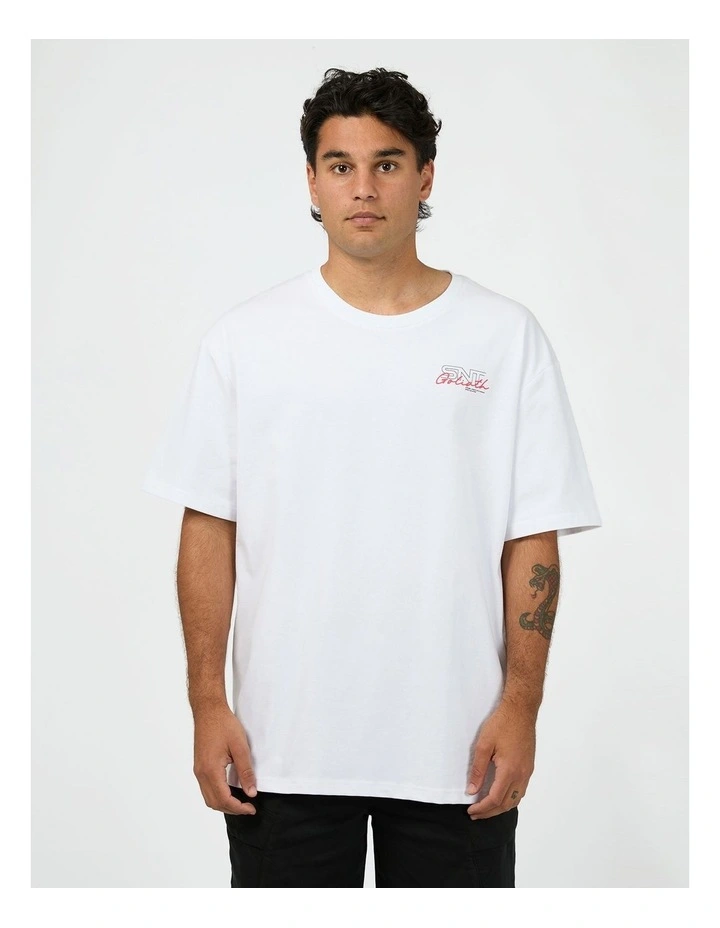Link Script Tee in White image 1