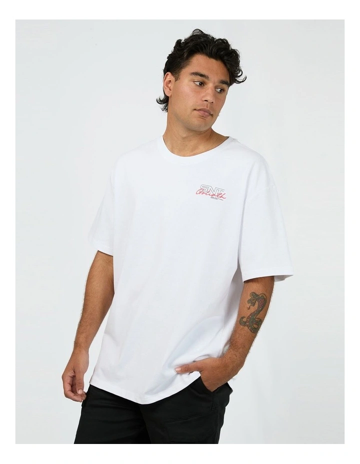 Link Script Tee in White image 3