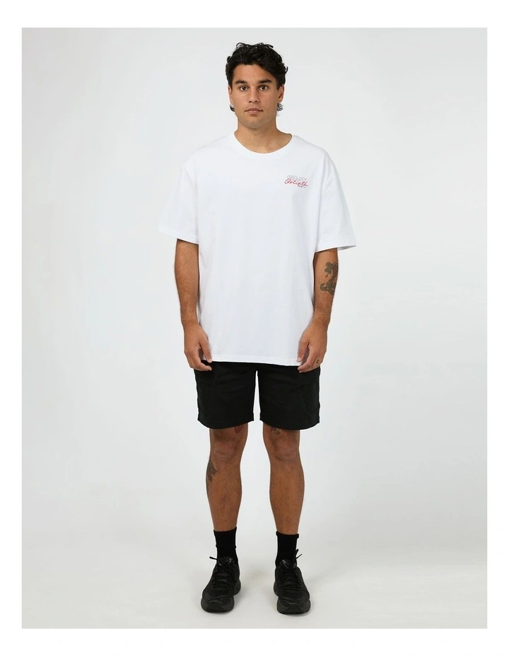 Link Script Tee in White image 5