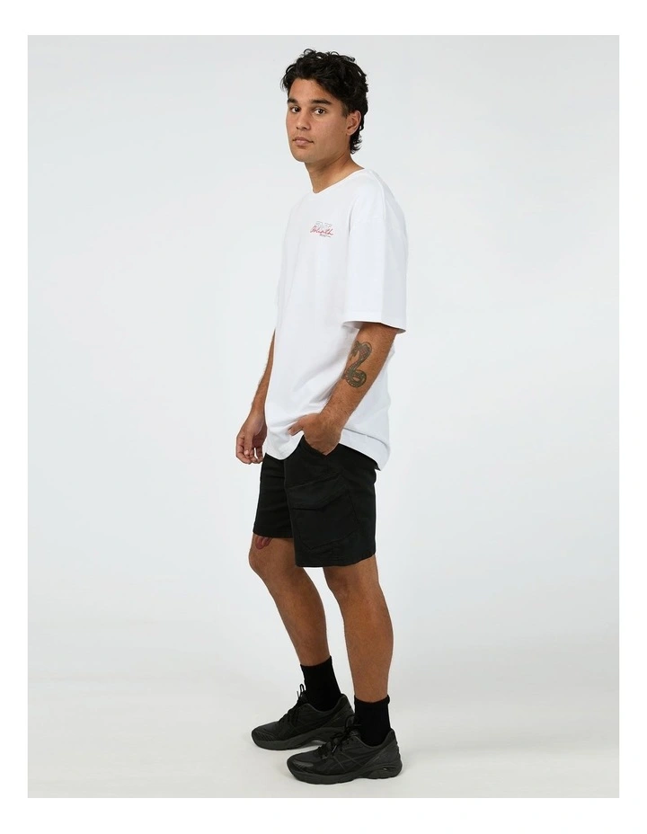 Link Script Tee in White image 6