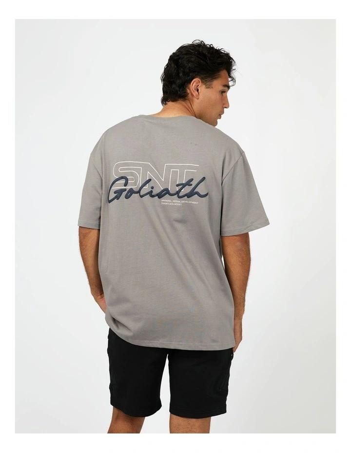 Link Script Tee in Grery image 2