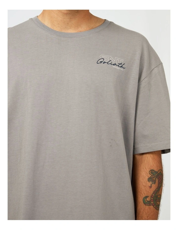 Link Script Tee in Grery image 4