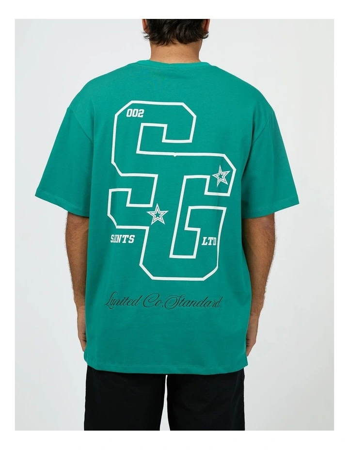 Game Day Tee in Green image 2