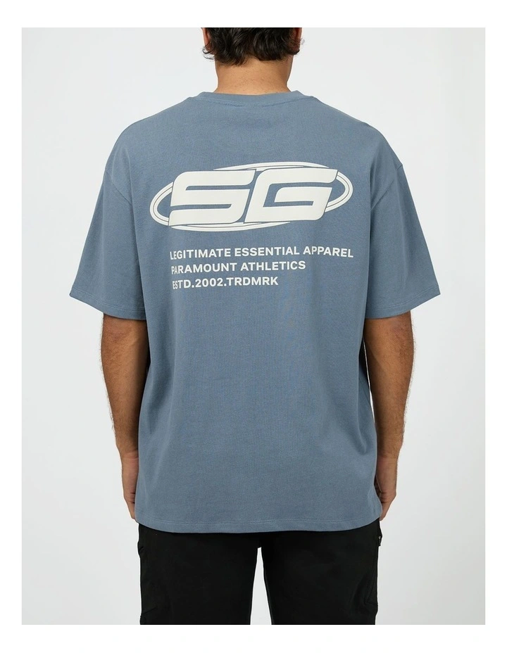 Saturn Tee in Blue image 2