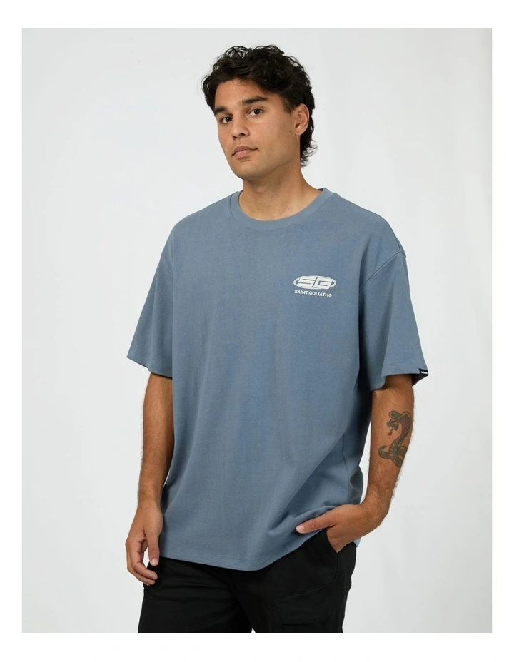 Saturn Tee in Blue image 3