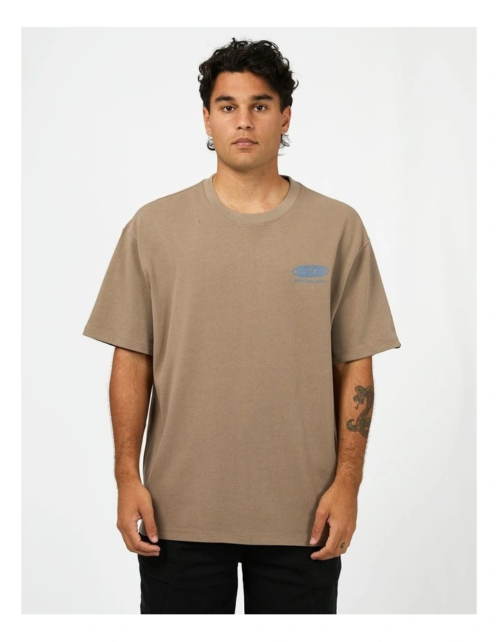 Saturn Tee in Brown image 1
