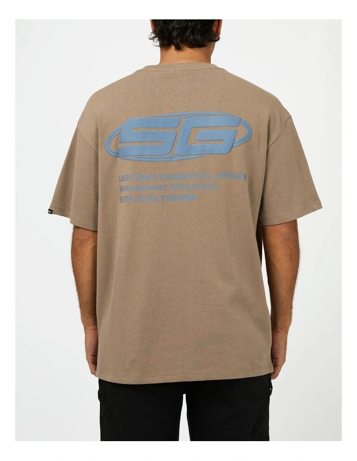 Saturn Tee in Brown image 2