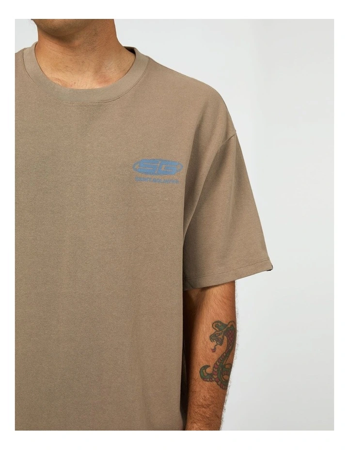 Saturn Tee in Brown image 4