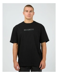 Hyperlink Tee in Black