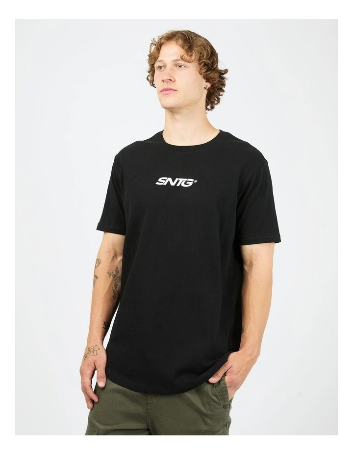 Overlapped Tee in Black image 4