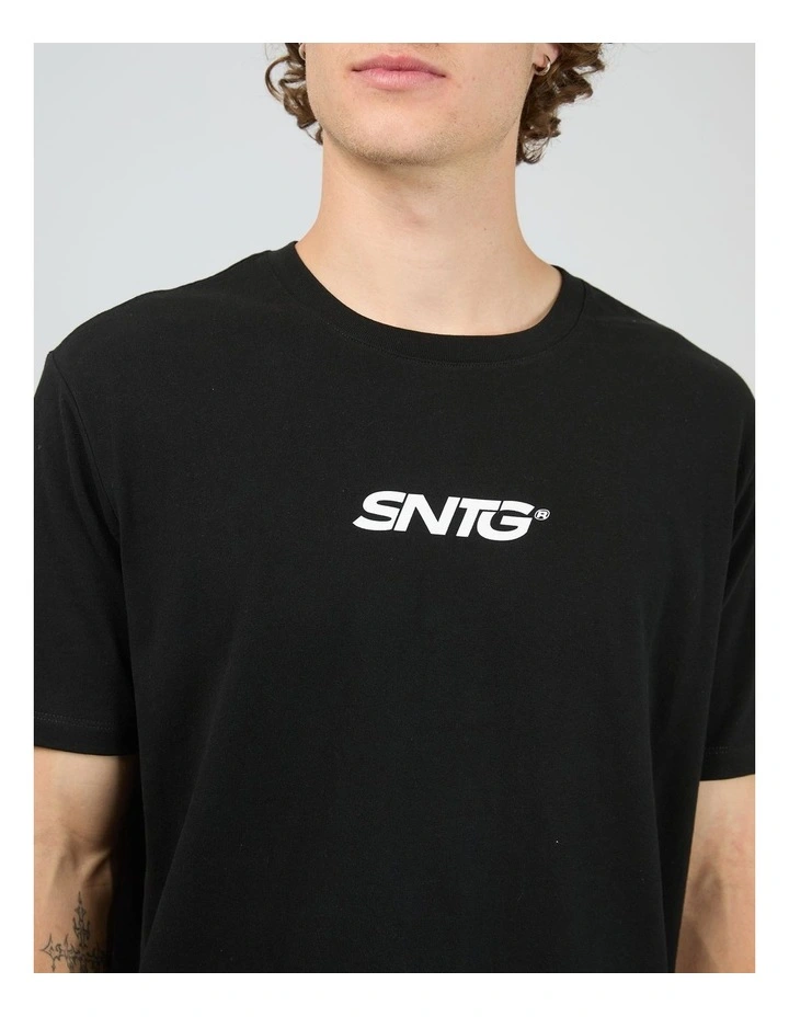 Overlapped Tee in Black image 5