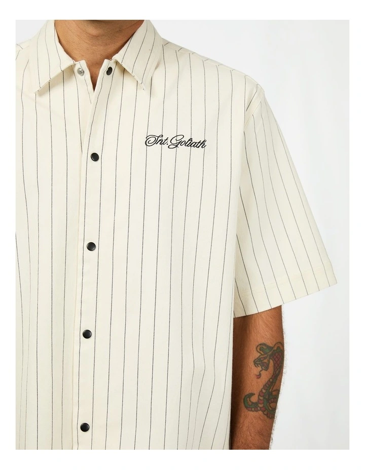 Mia Short Sleeve Shirt in Beige image 4