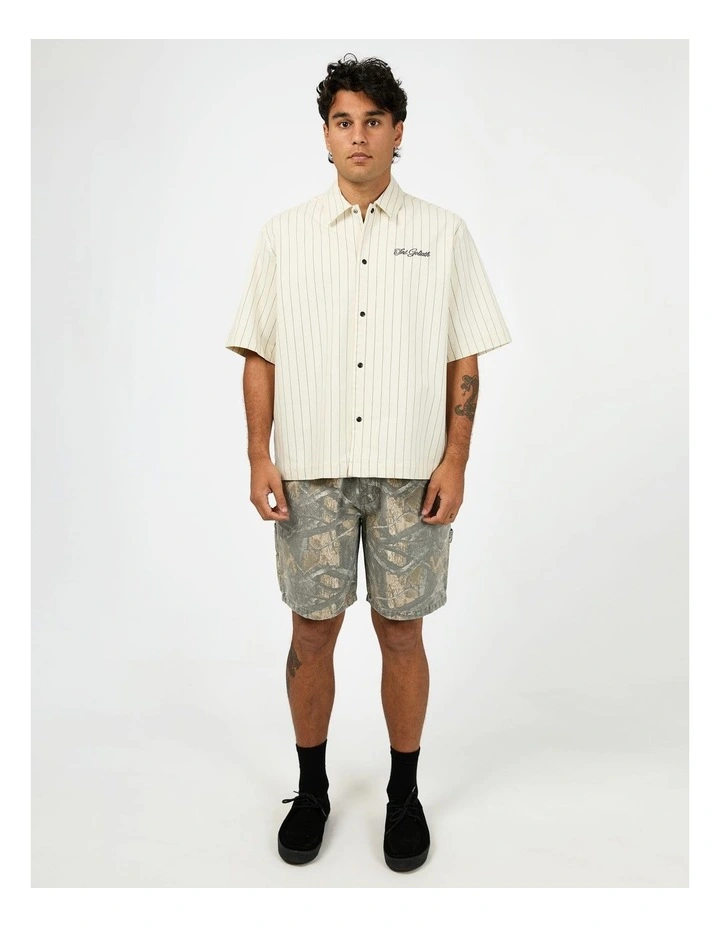 Mia Short Sleeve Shirt in Beige image 5