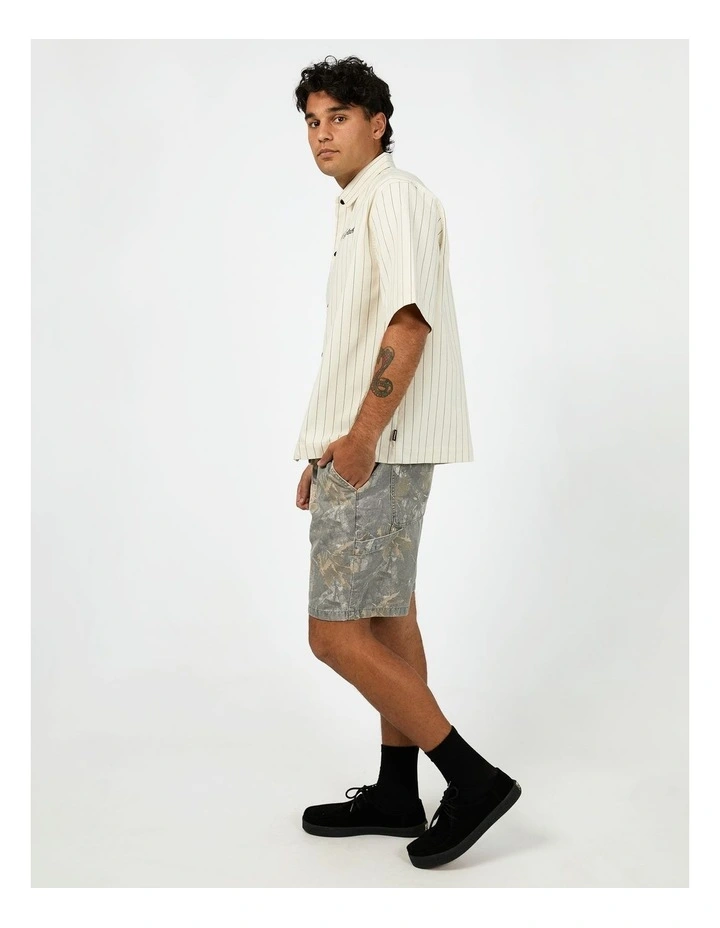 Mia Short Sleeve Shirt in Beige image 6