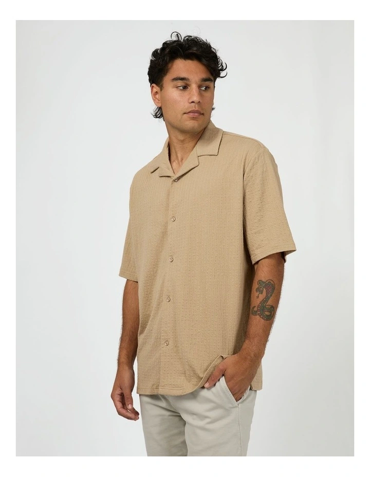 Liberate Short Sleeve Shirt in Brown image 3