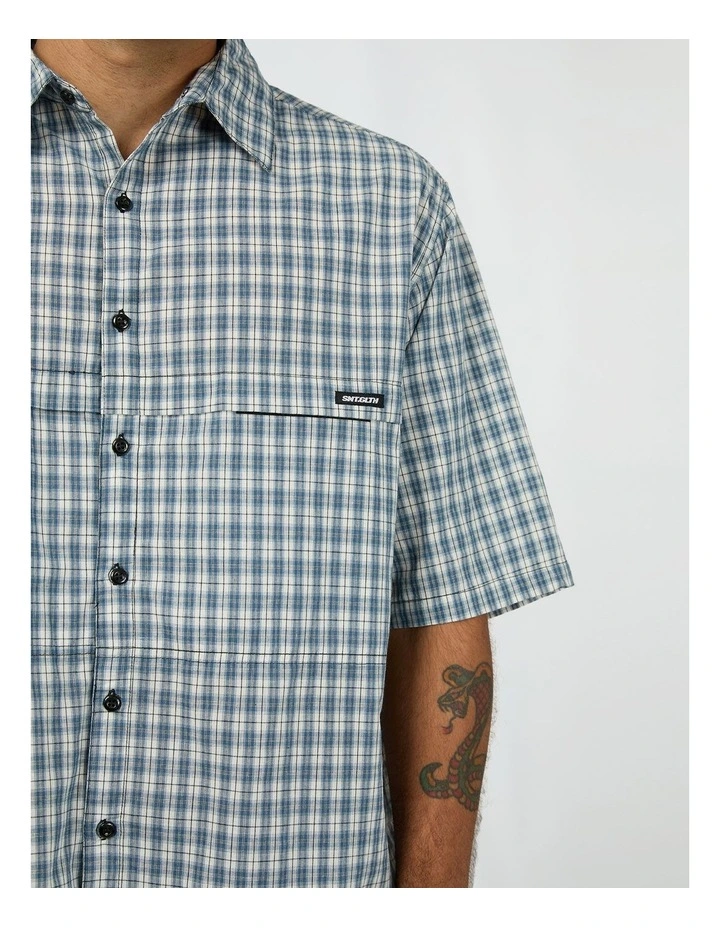 Angler Short Sleeve Shirt in Blue image 4