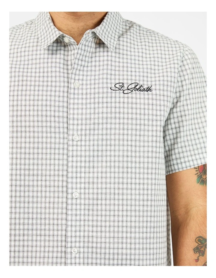 Steps Check Shirt Sleeve Shirt in Multi image 4