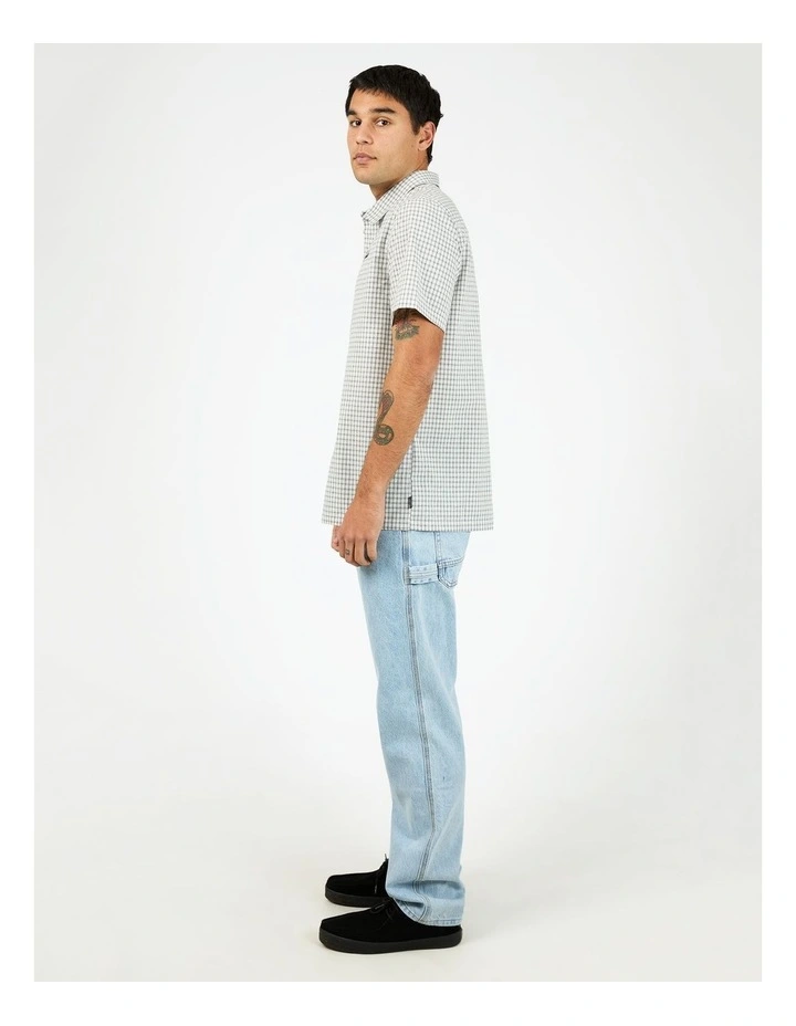 Steps Check Shirt Sleeve Shirt in Multi image 6