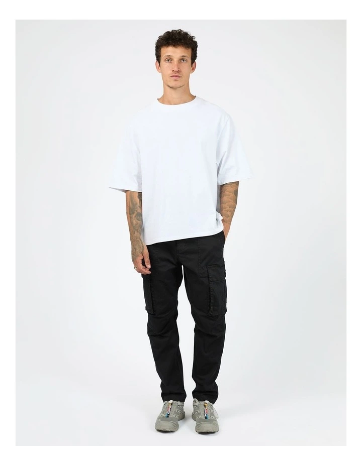 Straight Leg Cargo Pant in Black image 5