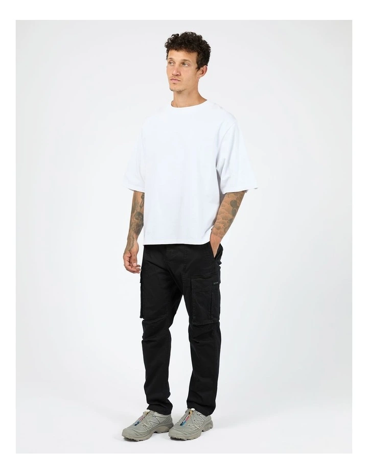 Straight Leg Cargo Pant in Black image 6