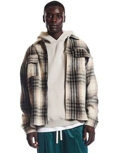 Marmont Plaid Jacket in Brown and Beige Plaid