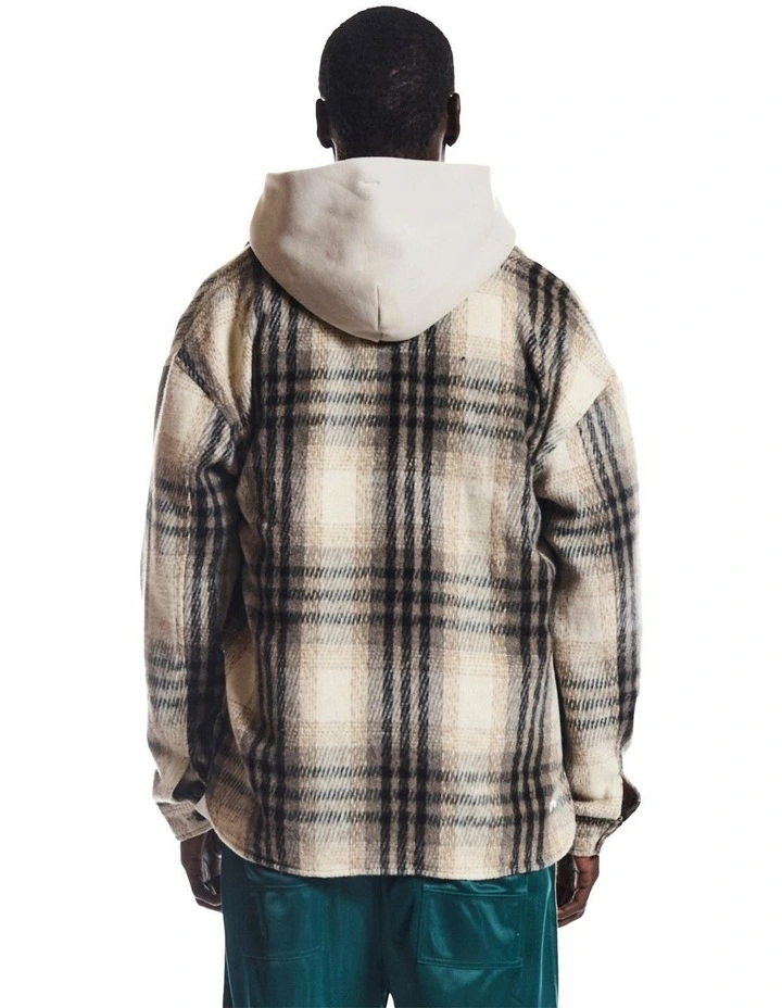 Marmont Plaid Jacket in Brown and Beige Plaid image 3