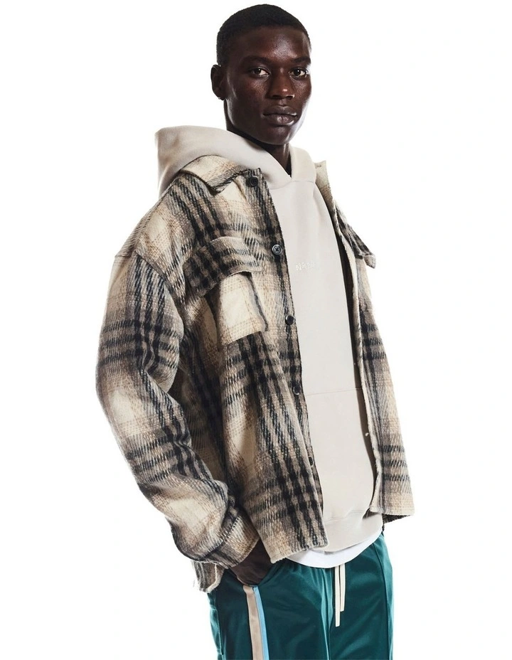 Marmont Plaid Jacket in Brown and Beige Plaid image 4