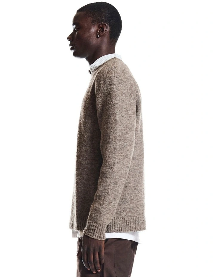 Everett Knitted Sweater Brown Marl image 3