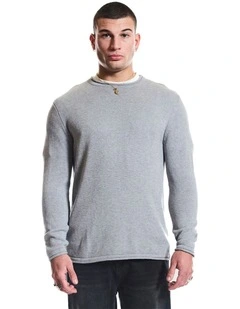 Cedar Knitted Crew in Grey