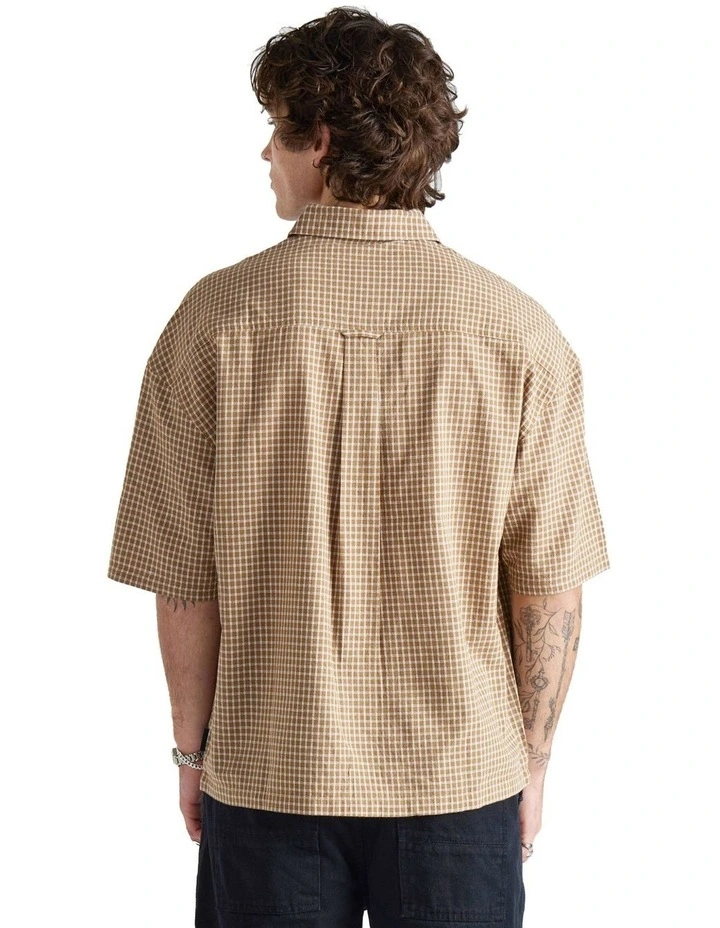 Evan Short Sleeve Shirt in Tan image 2