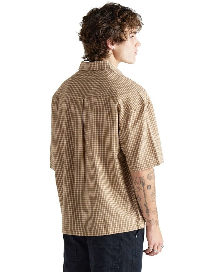 Evan Short Sleeve Shirt in Tan image 5