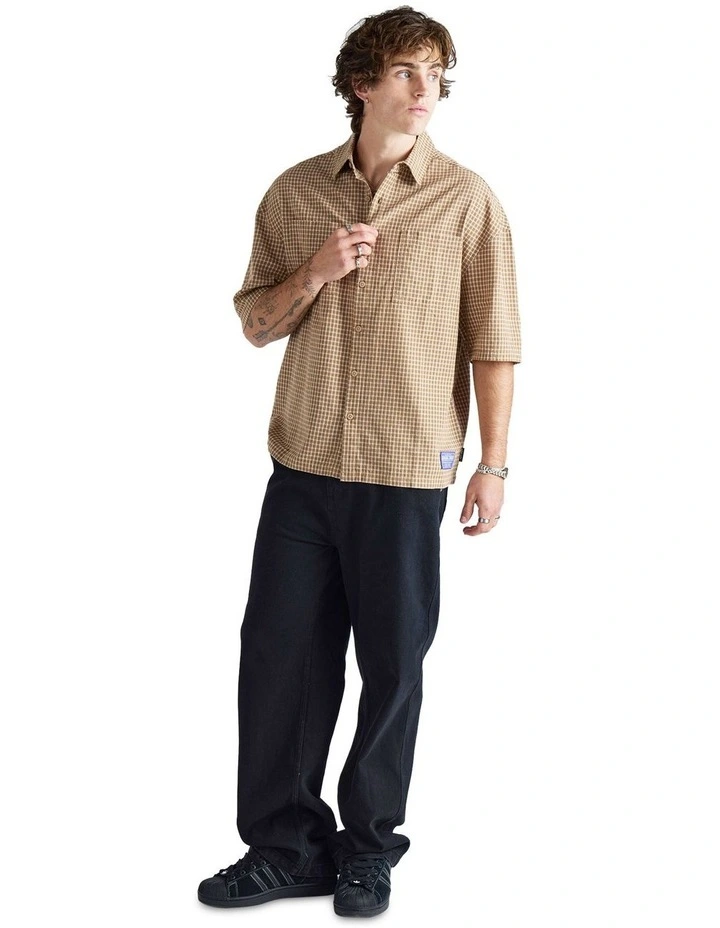 Evan Short Sleeve Shirt in Tan image 6