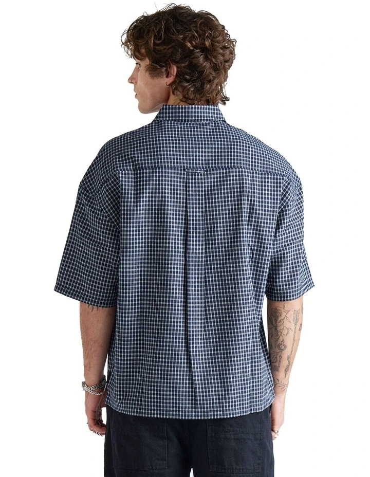 Evan Short Sleeve Shirt in Navy image 2