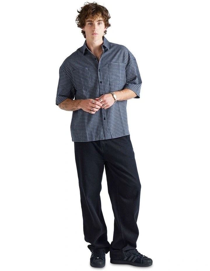 Evan Short Sleeve Shirt in Navy image 6