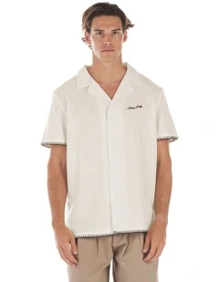 James Short Sleeve Shirt in Off White