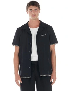 James Short Sleeve Shirt in Black