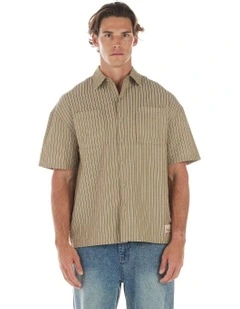 Victor Short Sleeve Shirt in Brown