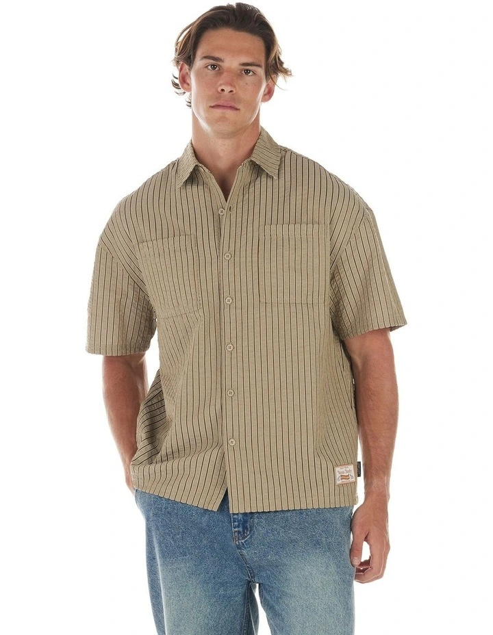 Victor Short Sleeve Shirt in Brown image 4